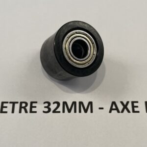 Roulette guide chaine diamètre 32mm axe M10
