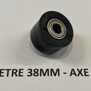 Roulette guide chaine diamètre 38mm axe M10