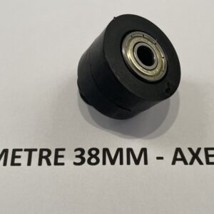 Roulette guide chaine diamètre 38mm axe M8