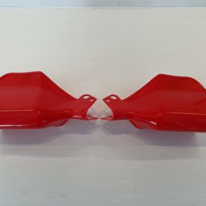 Proteges mains moto vintage rouges