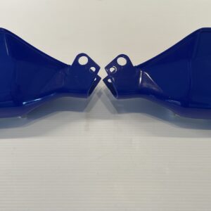 Proteges mains moto vintage bleus
