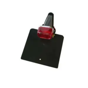 Feu arrière moto avec support de plaque noir type Yamaha TY universel